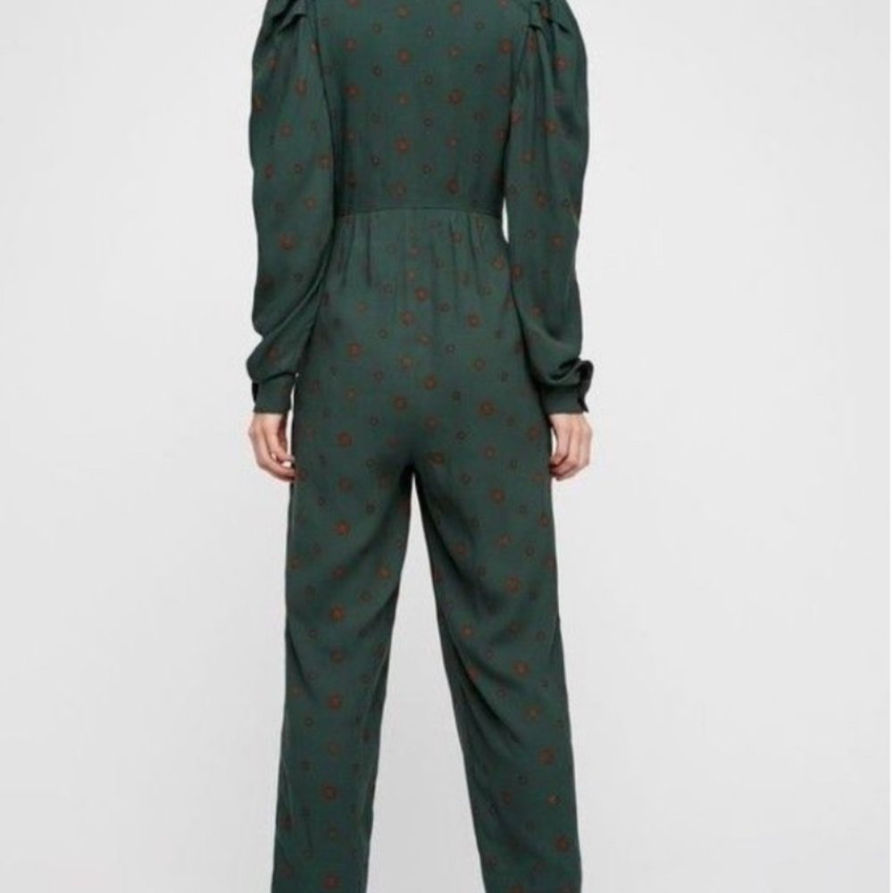 Free People Star Eyes Green Jumpsuit